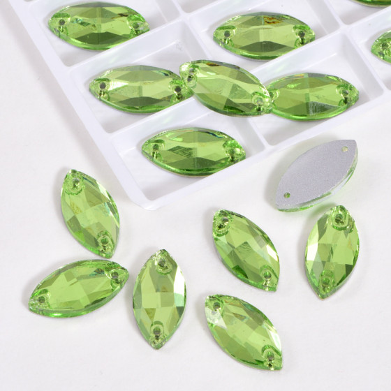 Hot Sale Normal Color Series Navette Shape Glass Crystal Sew on Rhinestone for Performance Costumes